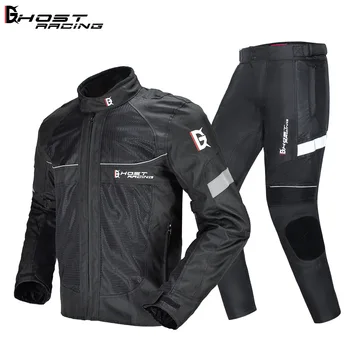 Водоустойчив мотоциклетът яке + панталон за мотокрос, яке за каране извън пътя, костюм за мъже, ветрозащитное туристическа мото-палта, предпазни средства