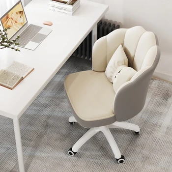 Ергономичен офис стол в Скандинавски стил, Поддръжка на Завъртане на шията, Лумбална Удобна Поддръжка, Офис стол, завъртащо се на Стол, Мебели Sillas