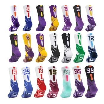 Професионални Баскетболни чорапи До коляното С Дебела Кърпа Отдолу, Дишащи Чорапи за Бягане на открито, Колоездене, Мъже, Жени, детски и спортни чорапи